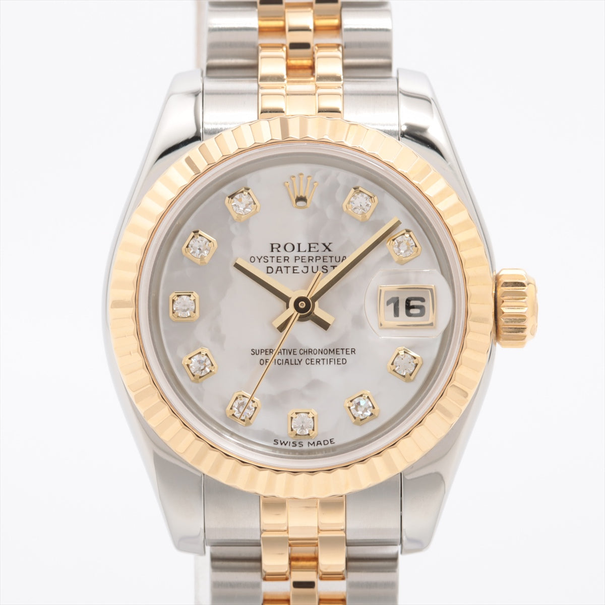 Rolex Datejust 179173NG SS×YG AT Shell-Face 2 Extra Links