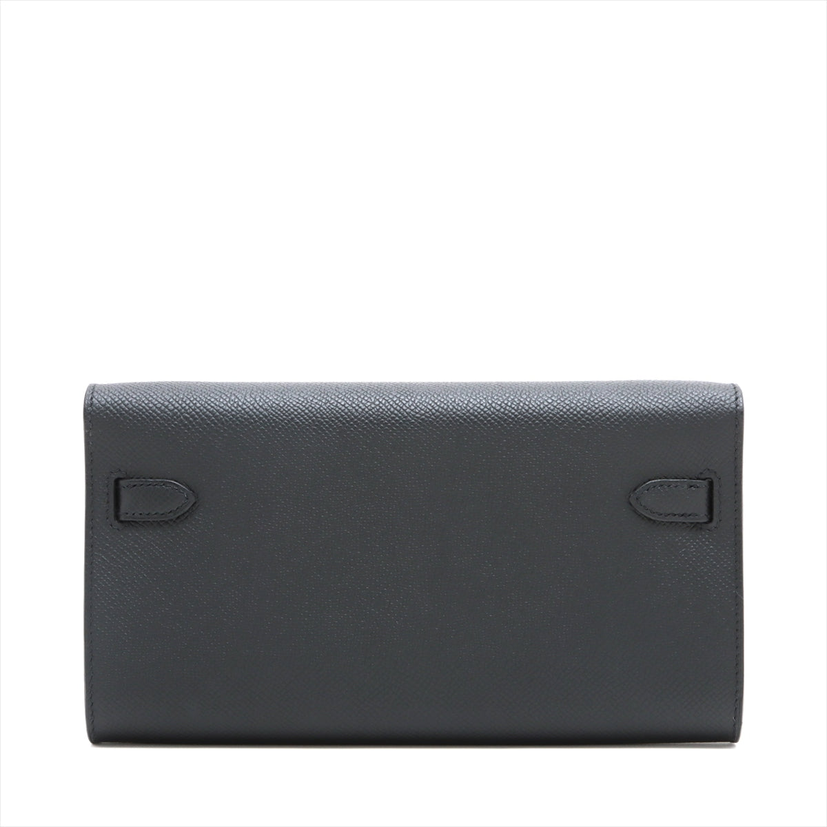 Hermès Kelly Wallet Togo Kazak Veau Epsom Black Gold Metal Fittings B: 2023 Internal front pocket cannot be used