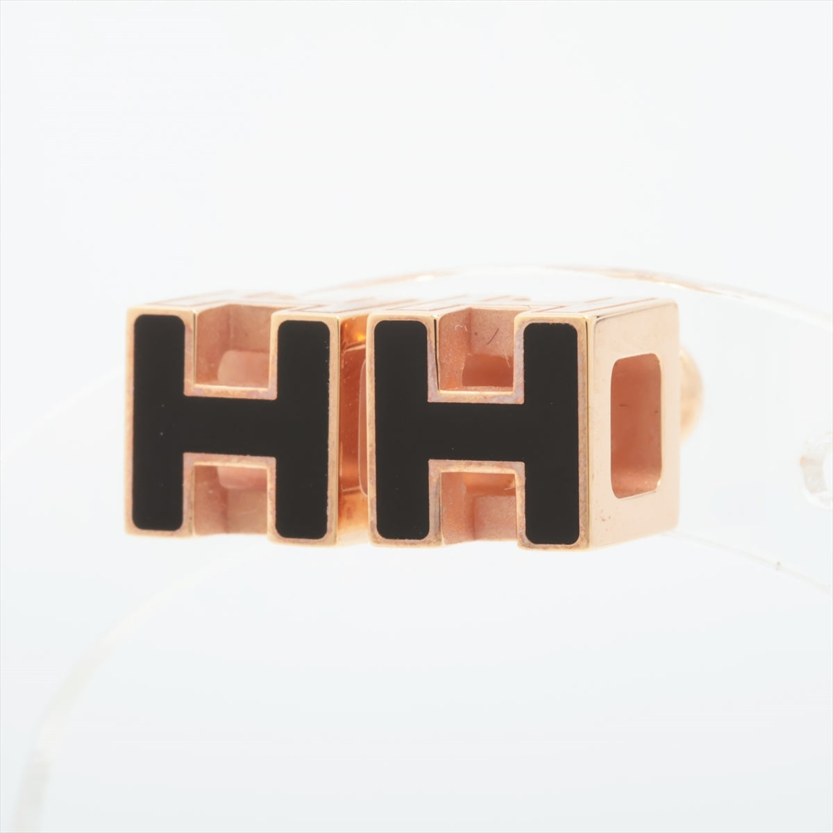 Hermès Courage Ache H Cube Piercing jewelry (for both ears) GP Pink Gold