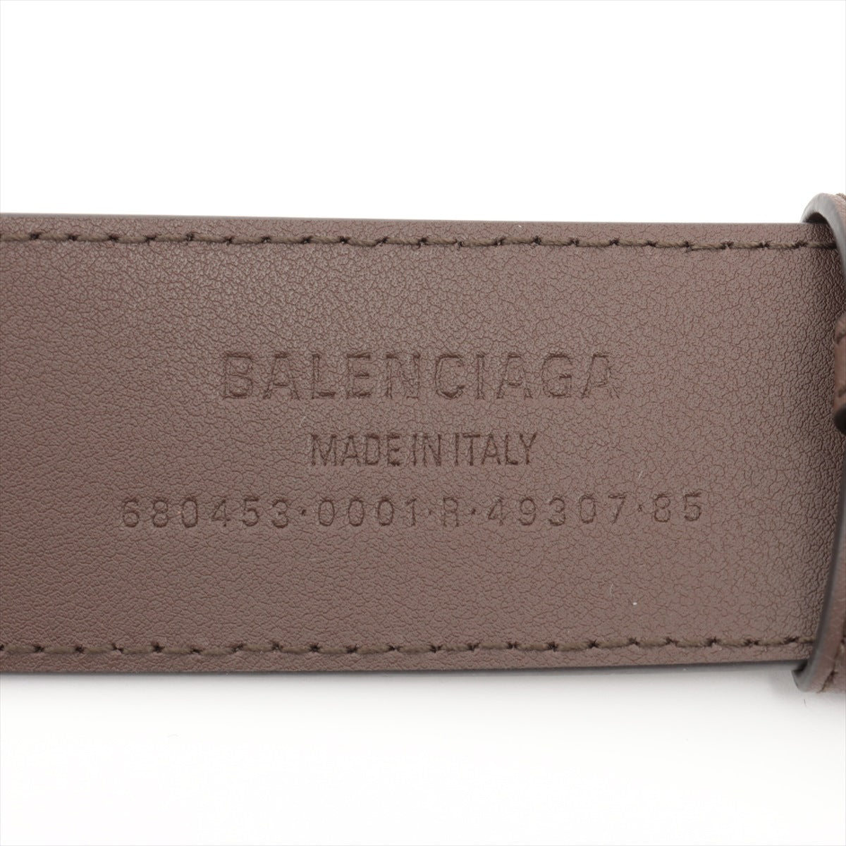 Gucci x Balenciaga 680453 Belt 85 PVC & leather Brown
