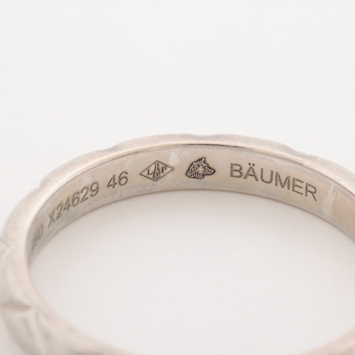 Chanel Matelasse 3P Diamond Ring Pt950 2.9g 46