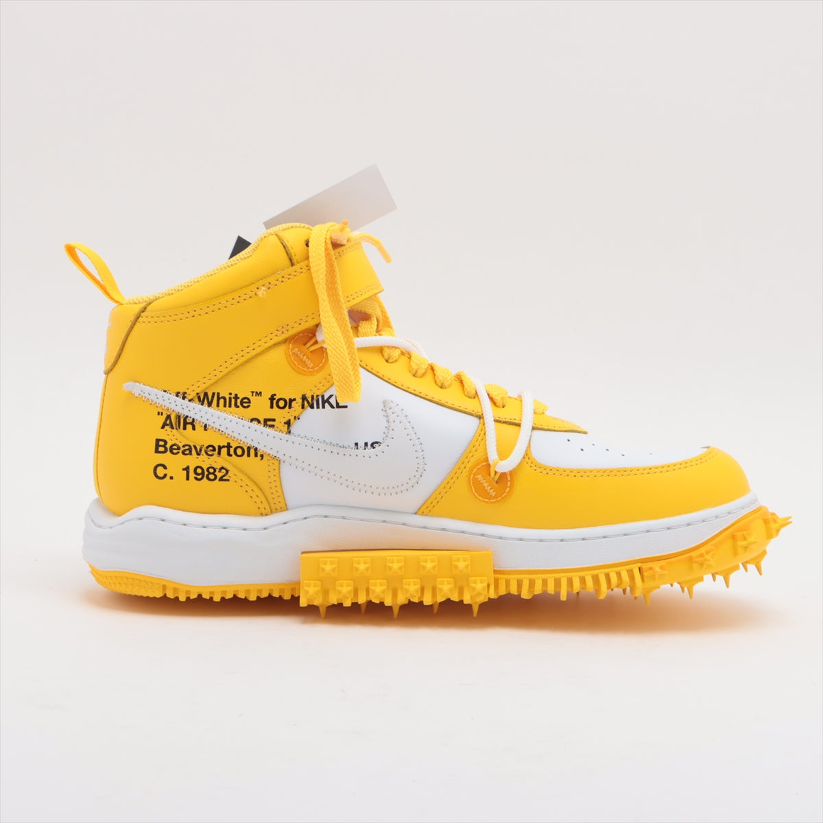 NIKE × OFF-WHITE AIR FORCE 1 MID Leather High-top Sneakers 28.5cm 