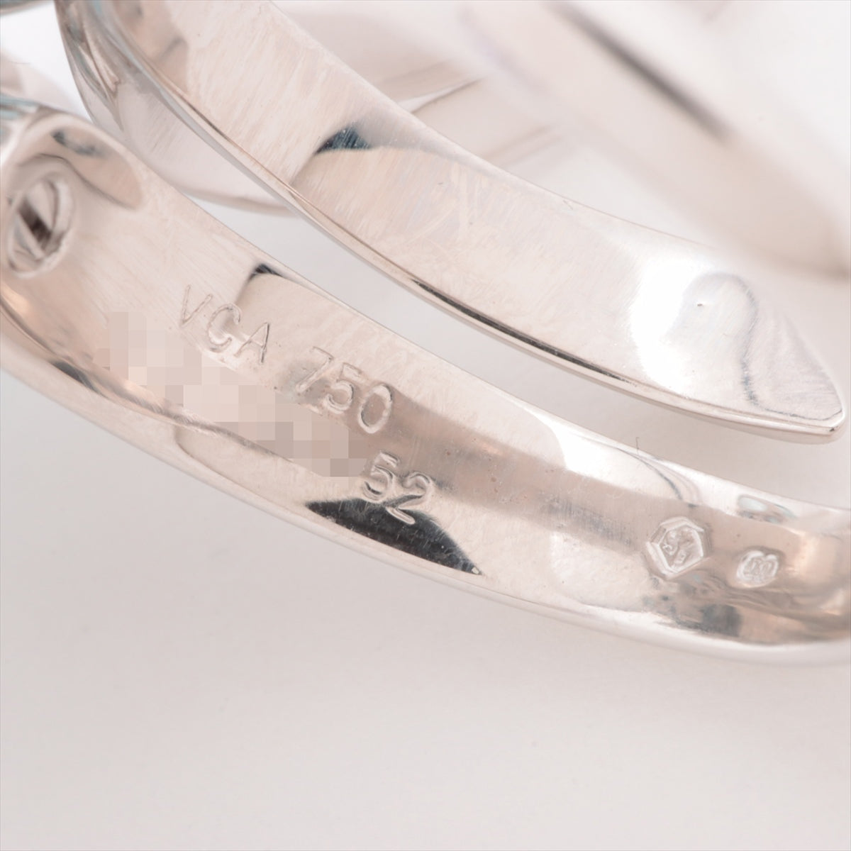 Van Cleef & Arpels Hawaiian Aquamarine Diamond Ring 750(WG) 15.1g 52