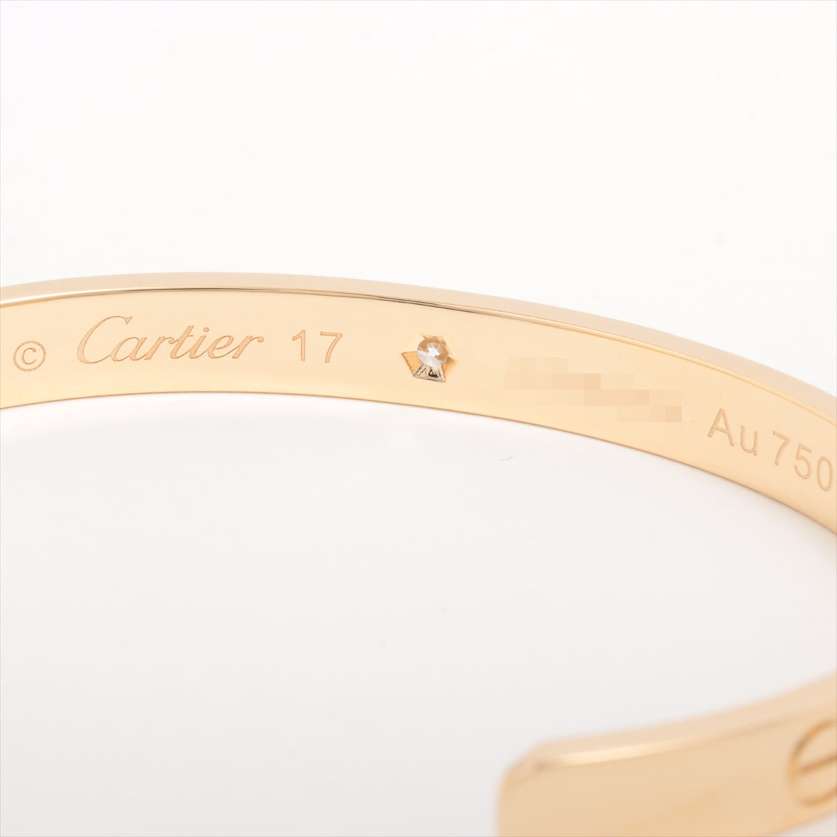 Cartier Love Open bangle 1P Diamond Bracelet 750(YG) 25.6g 0.11 17