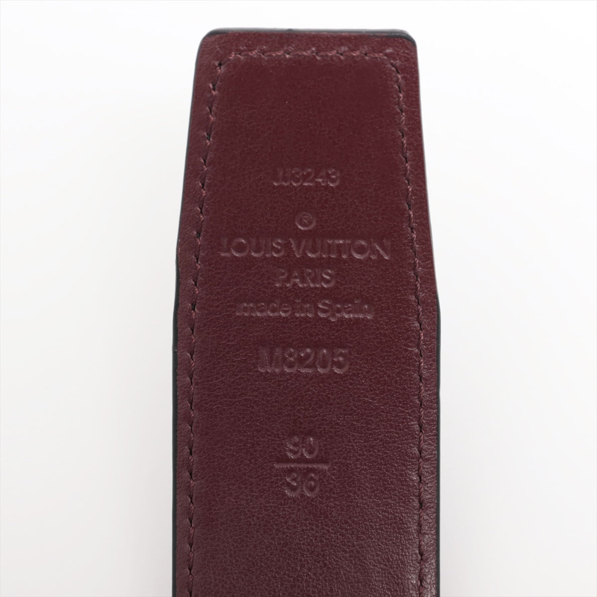 Louis Vuitton JJ3243 Belt 90/36 GP & Leather Bordeaux x black Wears M8205 LV Heritage