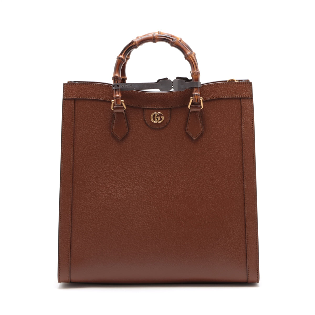 Gucci Bamboo Diana Leather 2 Way Handbag Brown 703218