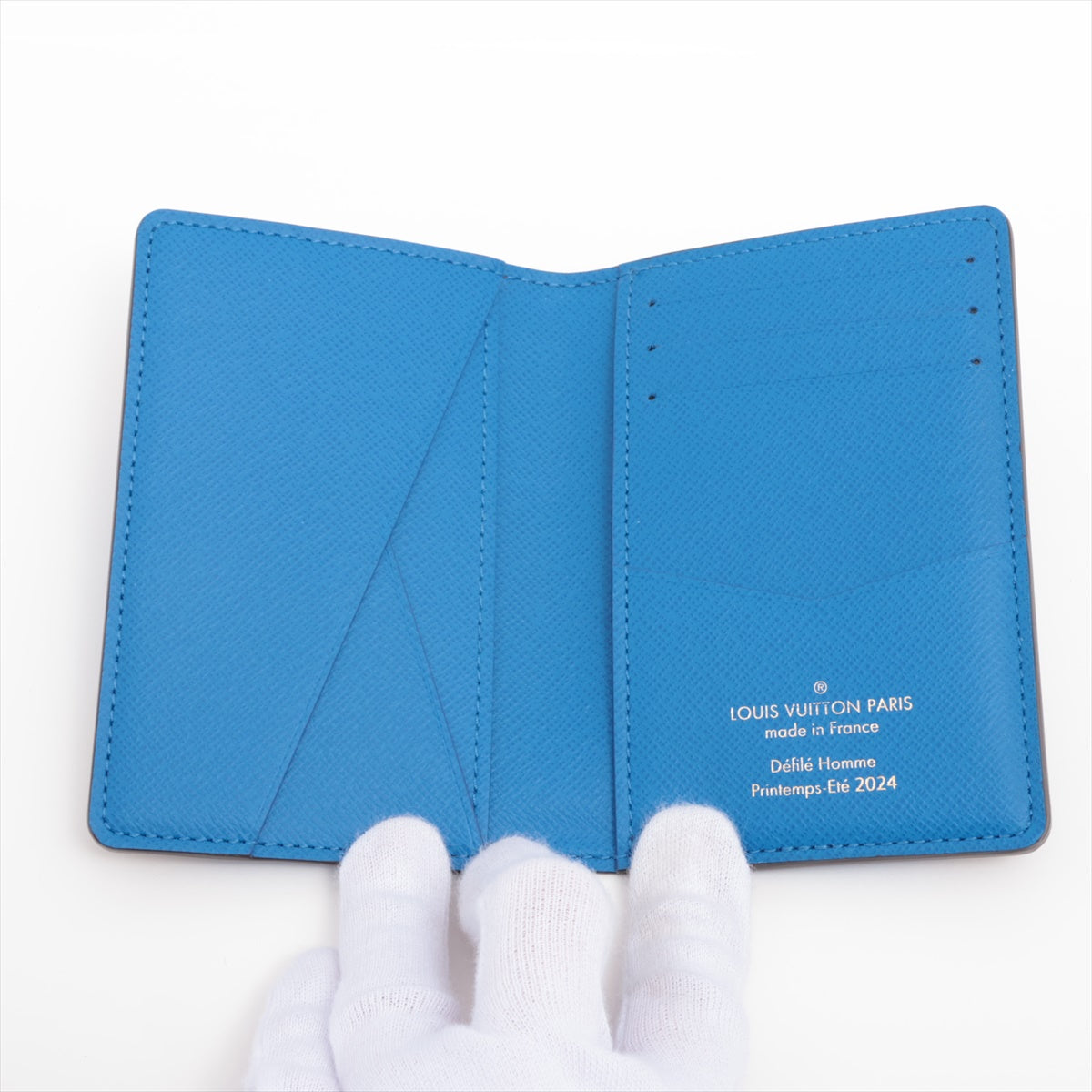 Louis Vuitton Damier Popp Organizer Do Posh N40543 Blue Card Case RFID There is a reaction