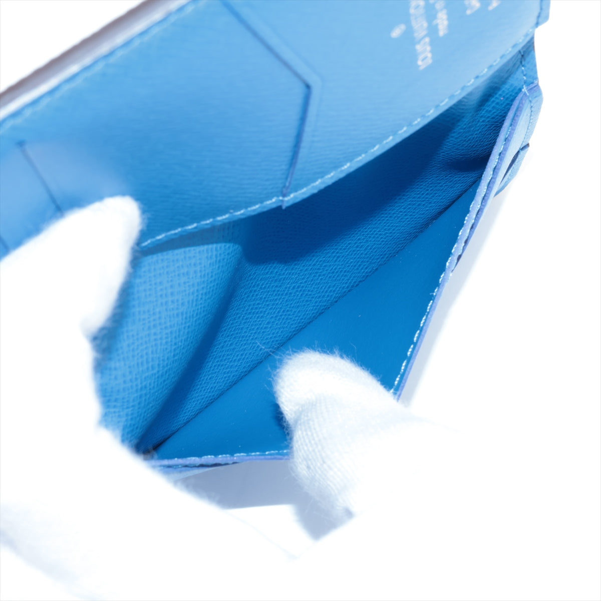 Louis Vuitton Damier Popp Organizer Do Posh N40543 Blue Card Case RFID There is a reaction