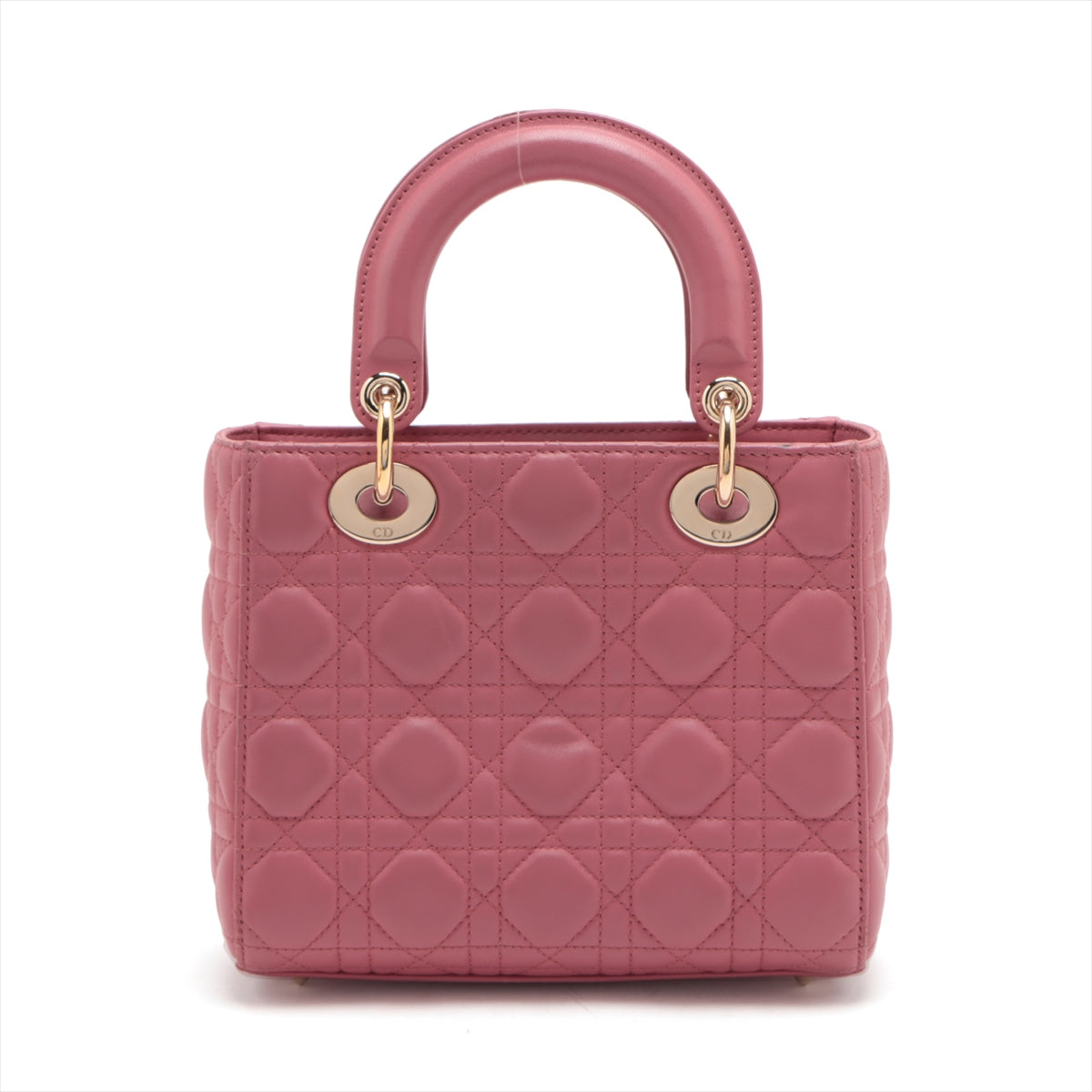 Christian Dior My Lady Dior Cannage Leather 2 Way Handbag Pink