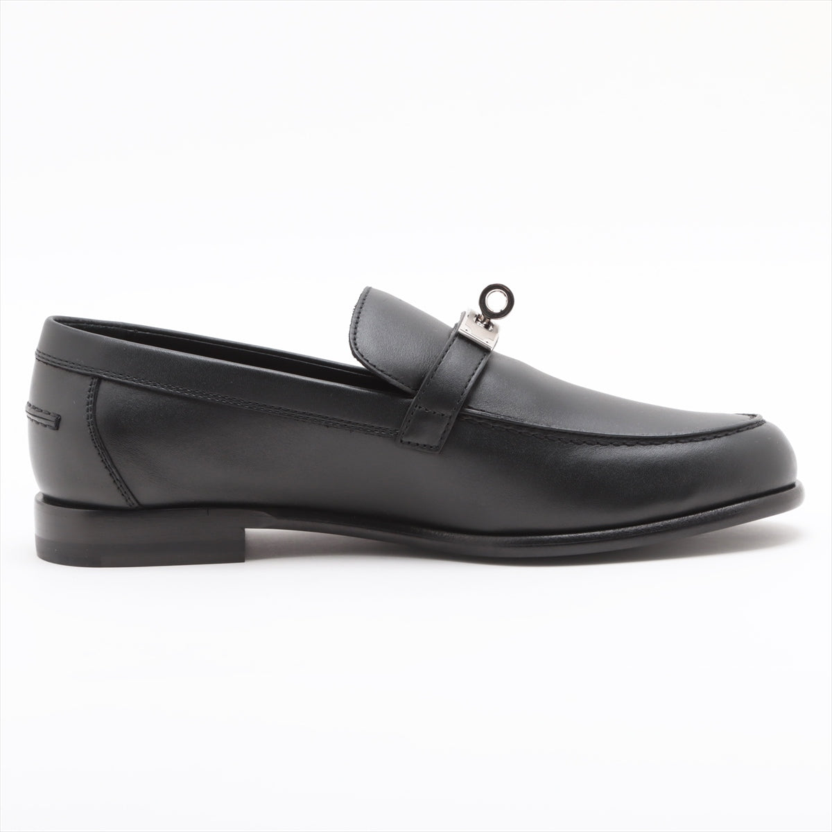 Hermès Destan Leather Loafer 36 1/2 Ladies' Black Kelly Metal Fittings