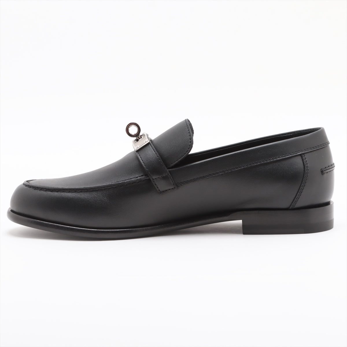 Hermès Destan Leather Loafer 36 1/2 Ladies' Black Kelly Metal Fittings