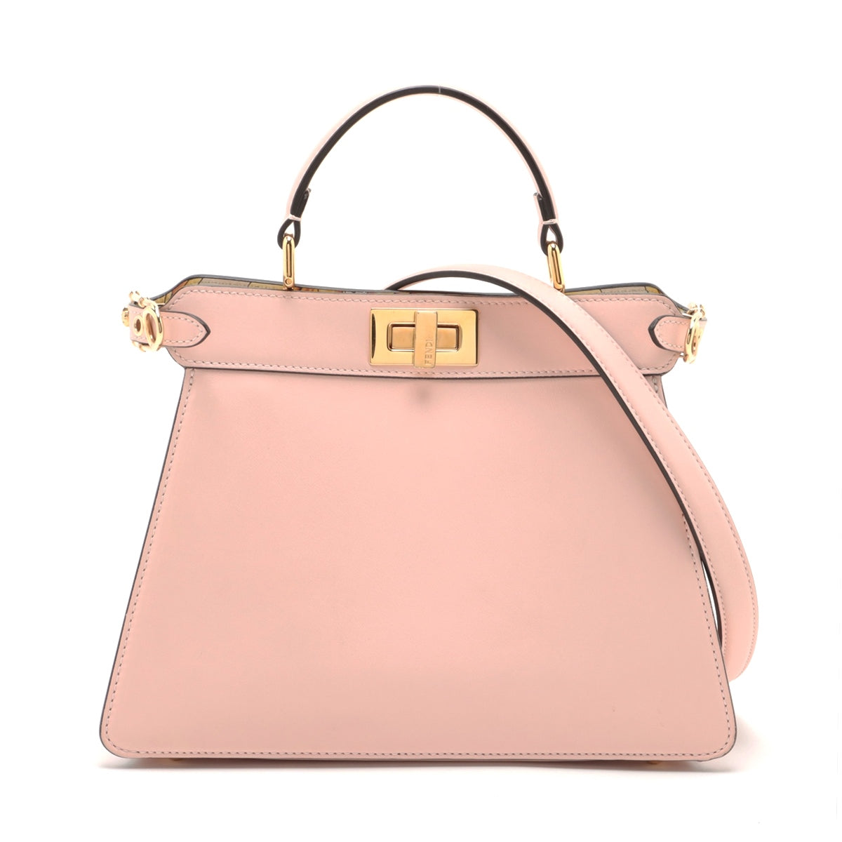 Fendi x Versace Peek-a-boo ICU Co., Ltd. Small Leather 2 Way Handbag Pink 8BN327
