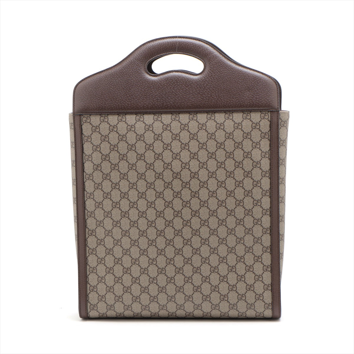 Gucci GG Supreme PVC & leather 2 Way Handbag Brown 703793 Bananya collaboration