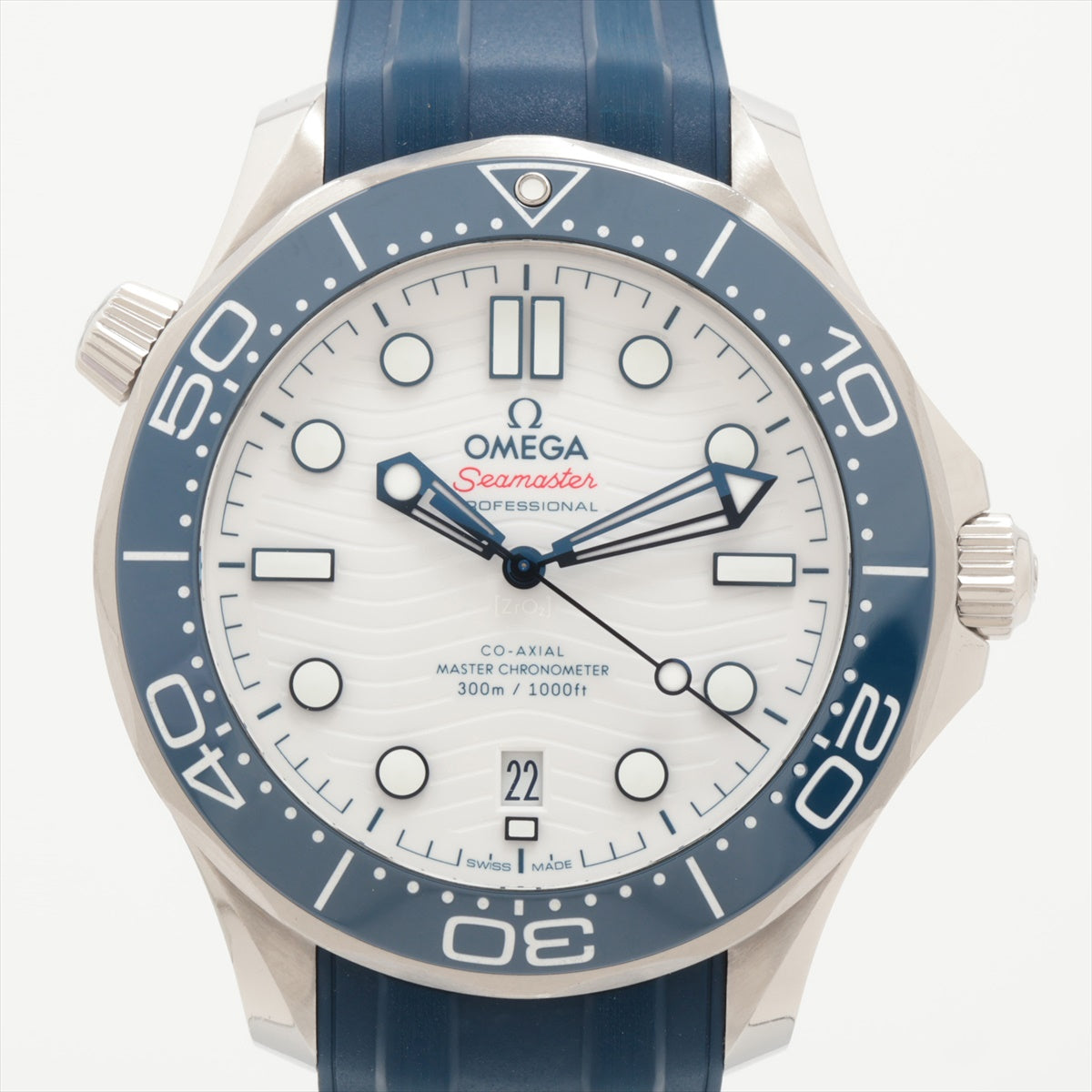 Omega Seamaster Diver 300M Tokyo Olympics 2020 522.30.42.20.04.001 SS & Rubber AT White Dial 2 Extra Links