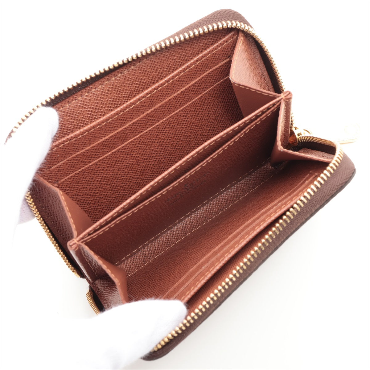 Louis Vuitton Monogram Zippy Coin Purse M60067 Brown Coin purse Responsive RFID