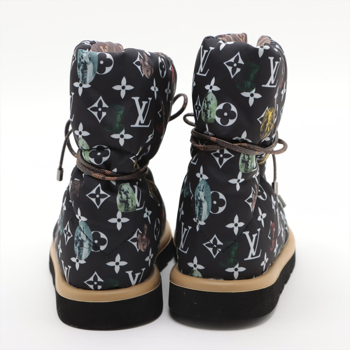 Louis Vuitton x Fornasetti pillow line Nylon & Leather Short Boots Unknown size Ladies' Multicolor Monogram Cameo