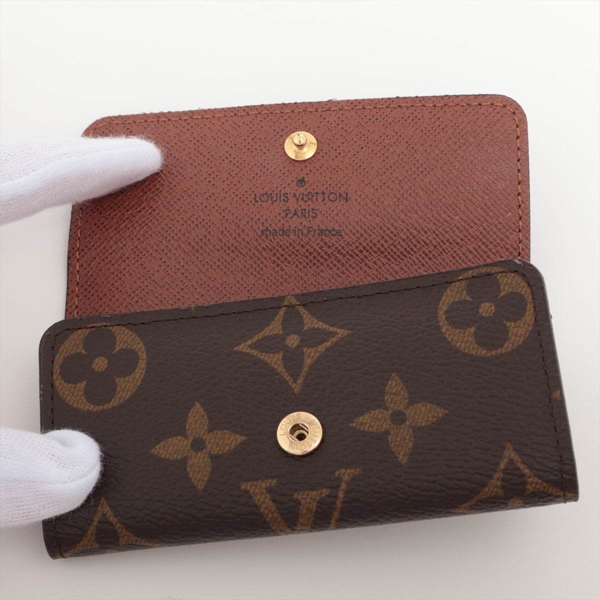 Louis Vuitton Monogram Multiclés 4 M69517 Brown Key Case There was an RFID response