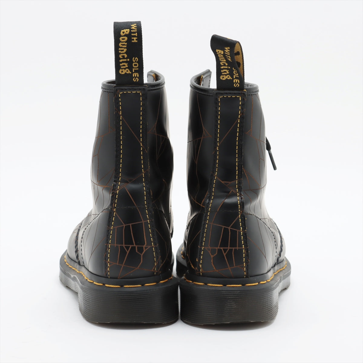 Dr. Martens x Yohji Yamamoto Leather Boots UK7 Men's Black 1460 Spider