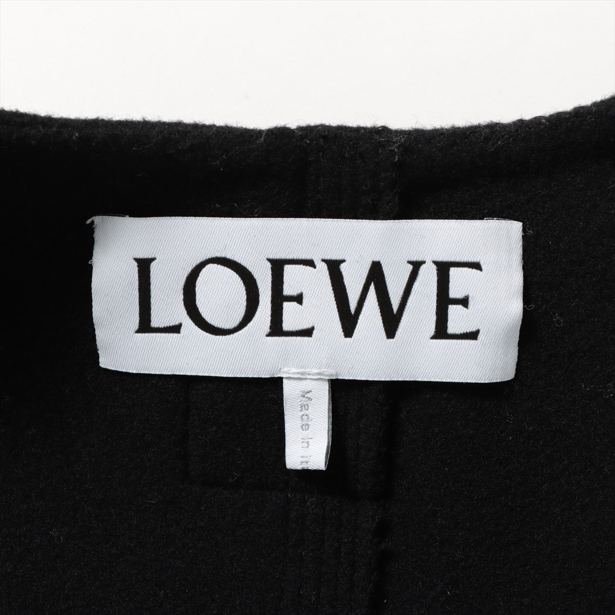 Loewe Wool & Cashmere Collarless jacket 34 Ladies' Black  S540Y02X35