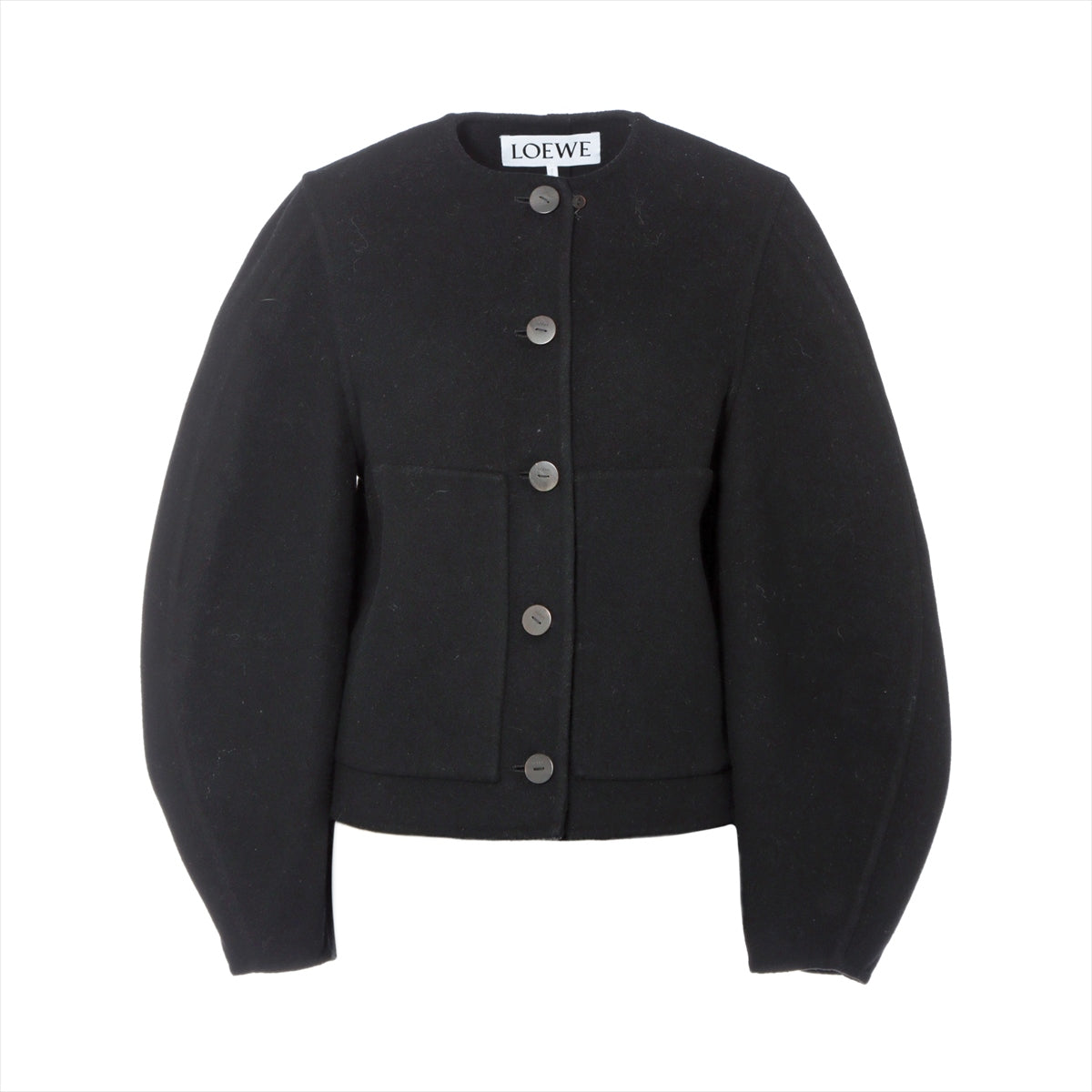 Loewe Wool & Cashmere Collarless jacket 34 Ladies' Black  S540Y02X35