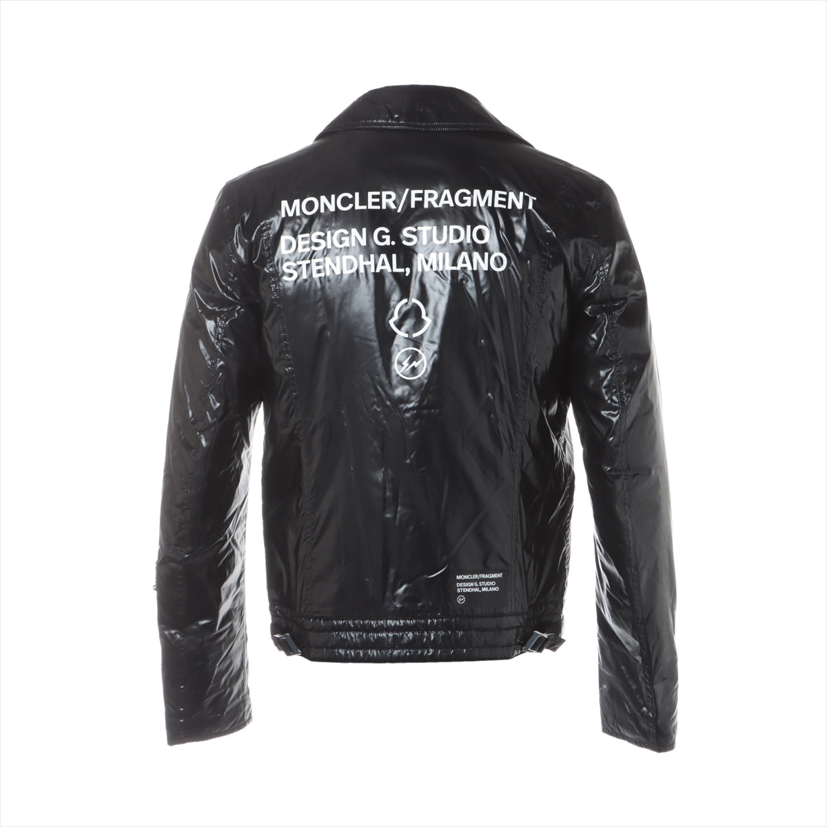 Moncler Genius Fragment x Louis leather 20 years Nylon Jacket 0 Men's Black  SERG