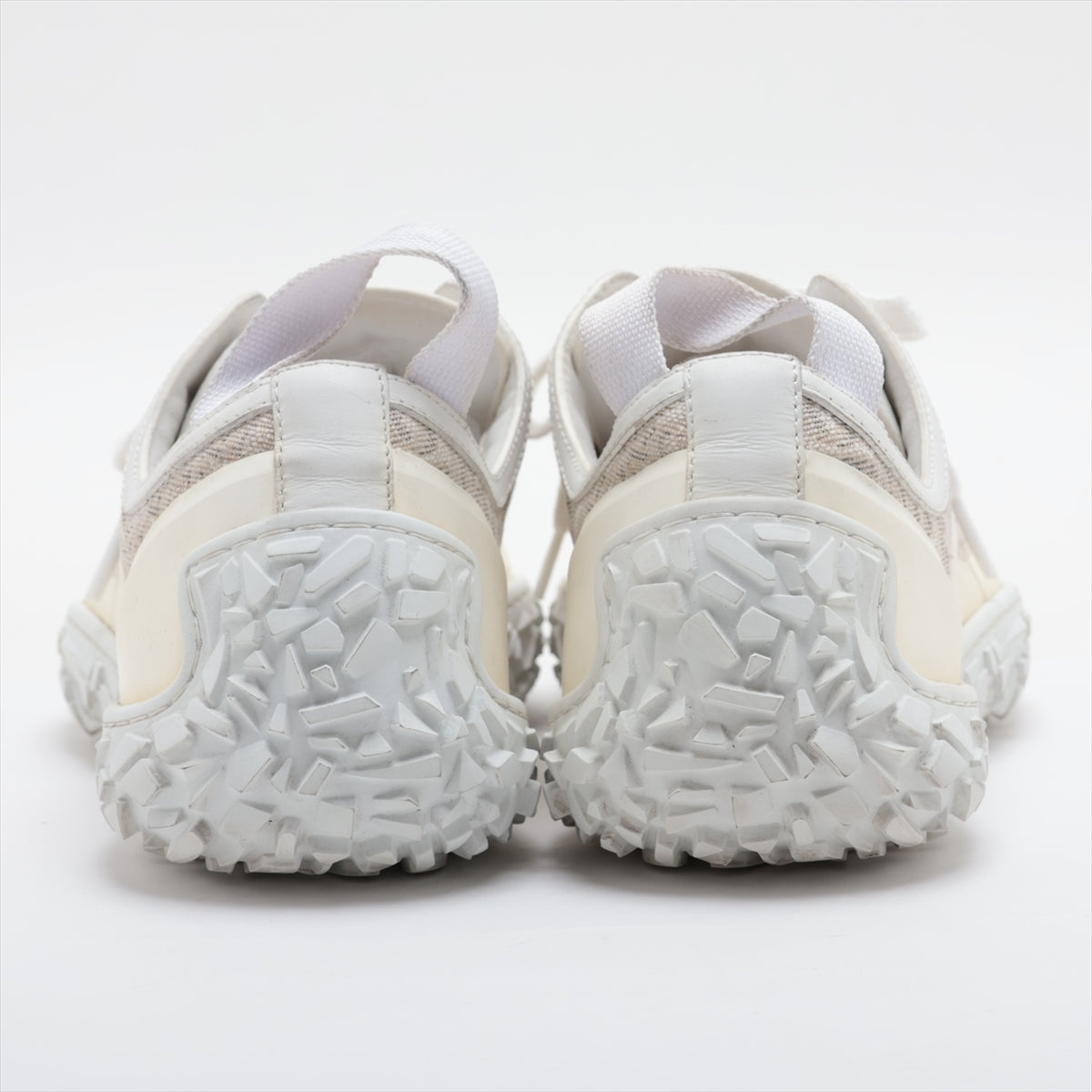 DIOR Canvas & leather Sneakers EU41 Men's Beige x white B28 Oblique