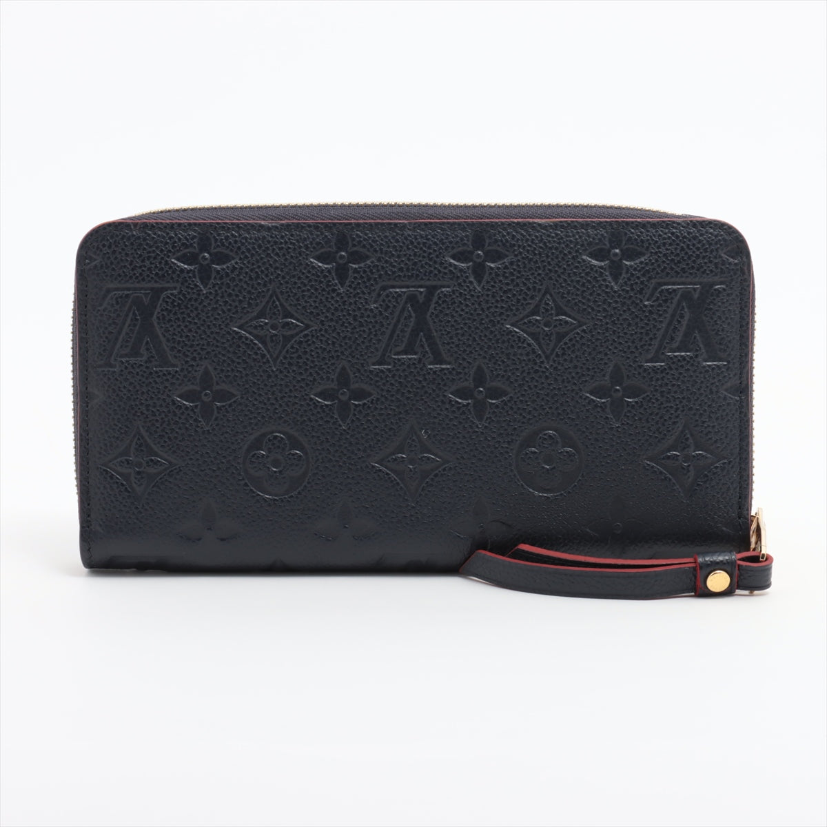 Louis Vuitton Monogram Empreinte Zippy Wallet M62121 Marine Rouge Zip Round Wallet Responsive RFID