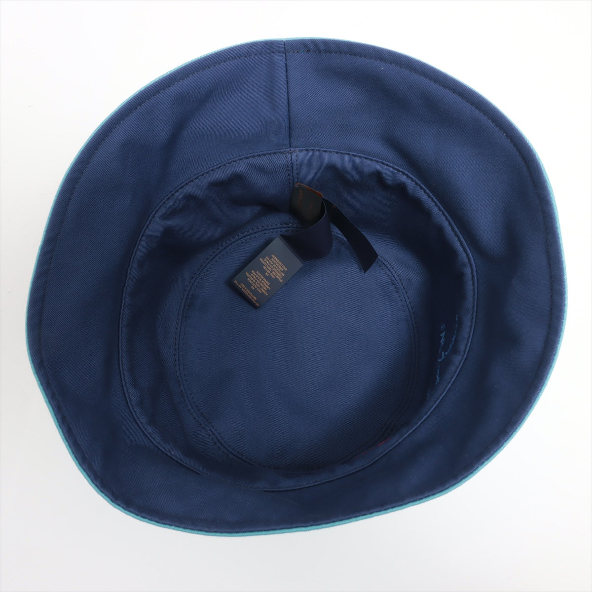 Louis Vuitton x Yayoi Kusama AL0273 Bucket Hat Cotton blue x navy M7065L Chapeau Faith Reversible