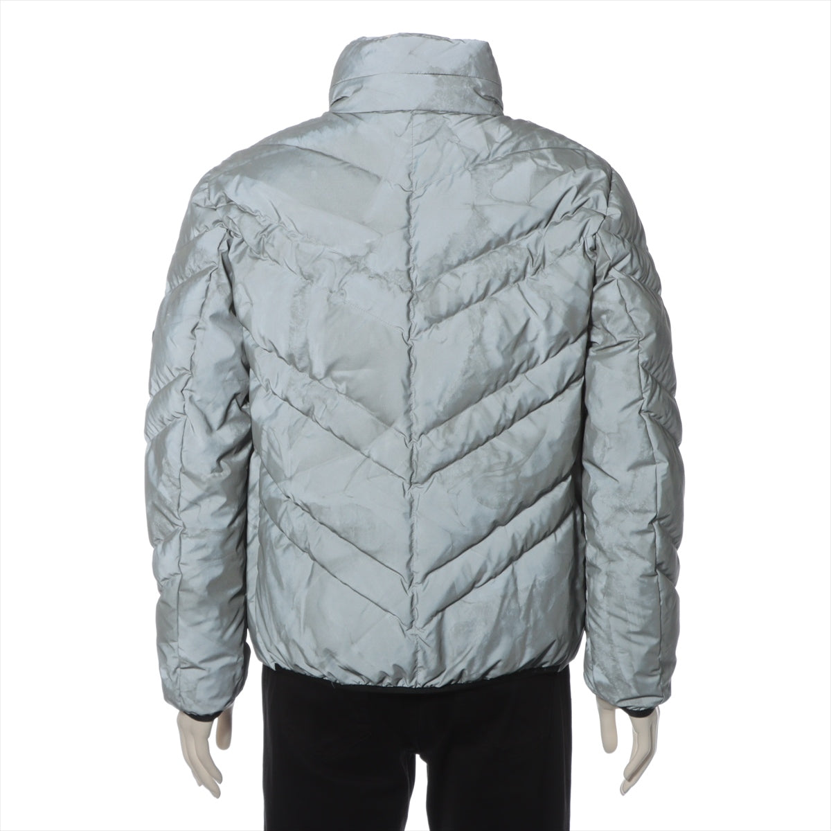 Moncler 22 years Polyester & Nylon Down jacket 0 Men's Grey  TAKAO reflective print