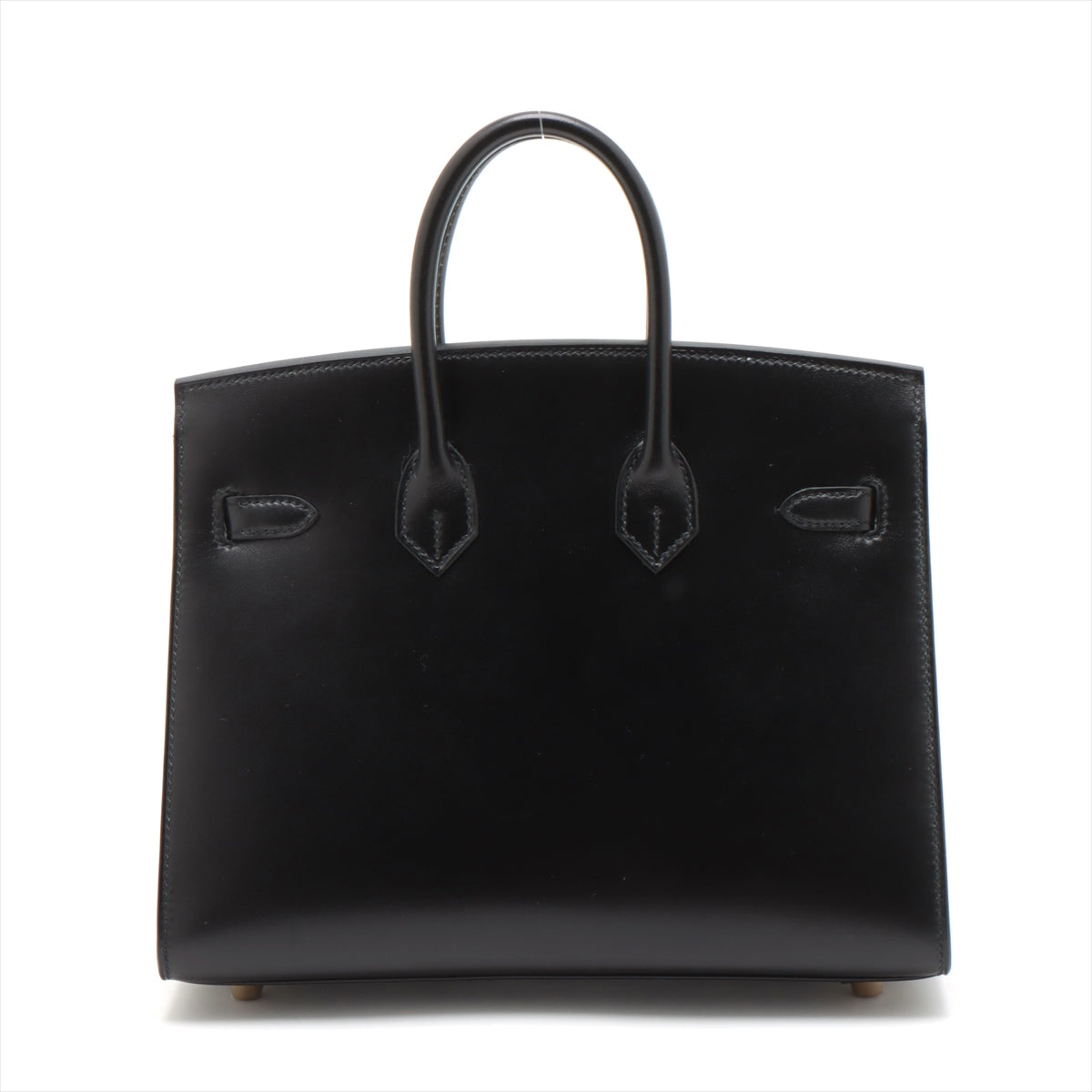 Hermès Birkin 25 Serie Veau Tadelakt Black Gold Metal Fittings B: 2023