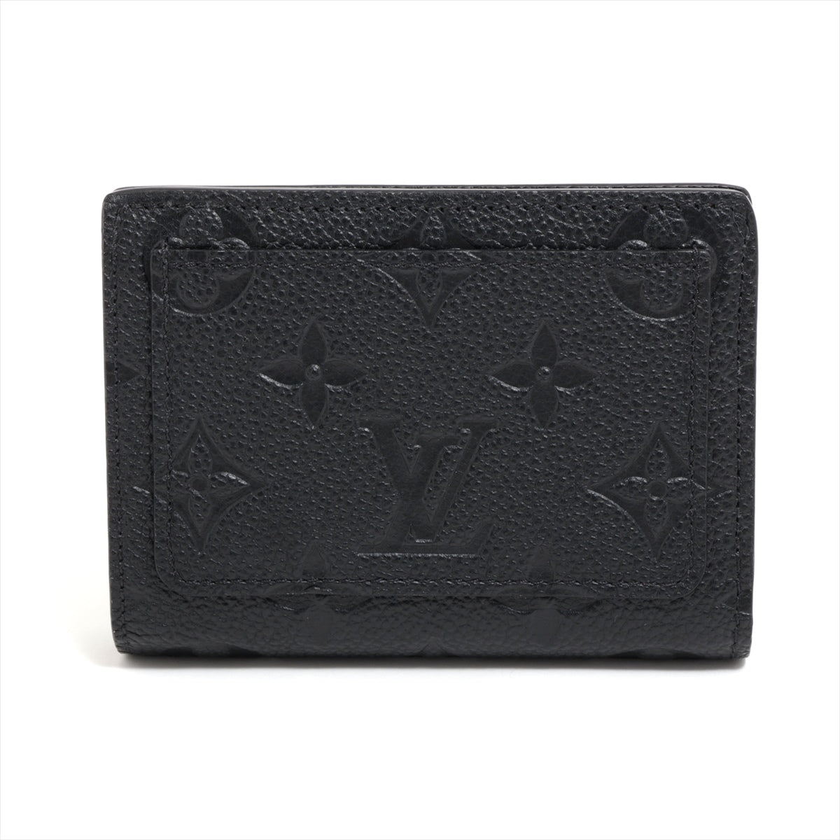 Louis Vuitton Monogram Empreinte Portofeuille Claire M80151 Noir Compact Wallet There was an RFID response