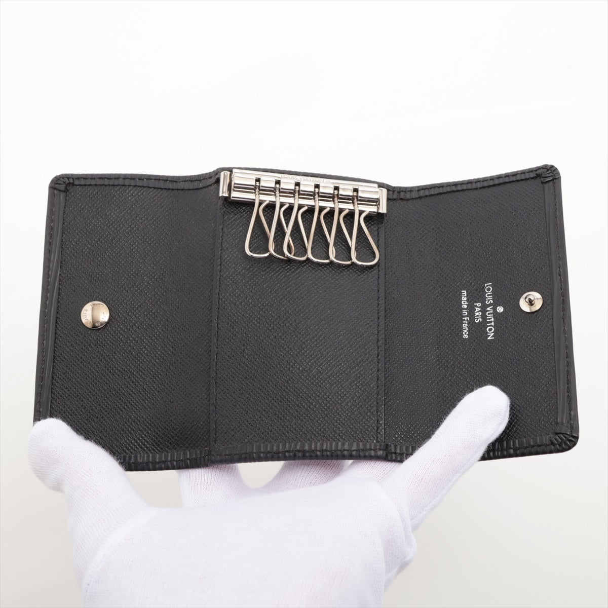 Louis Vuitton Epi Multiclés 6 M63812 Noir Key Case Responsive RFID