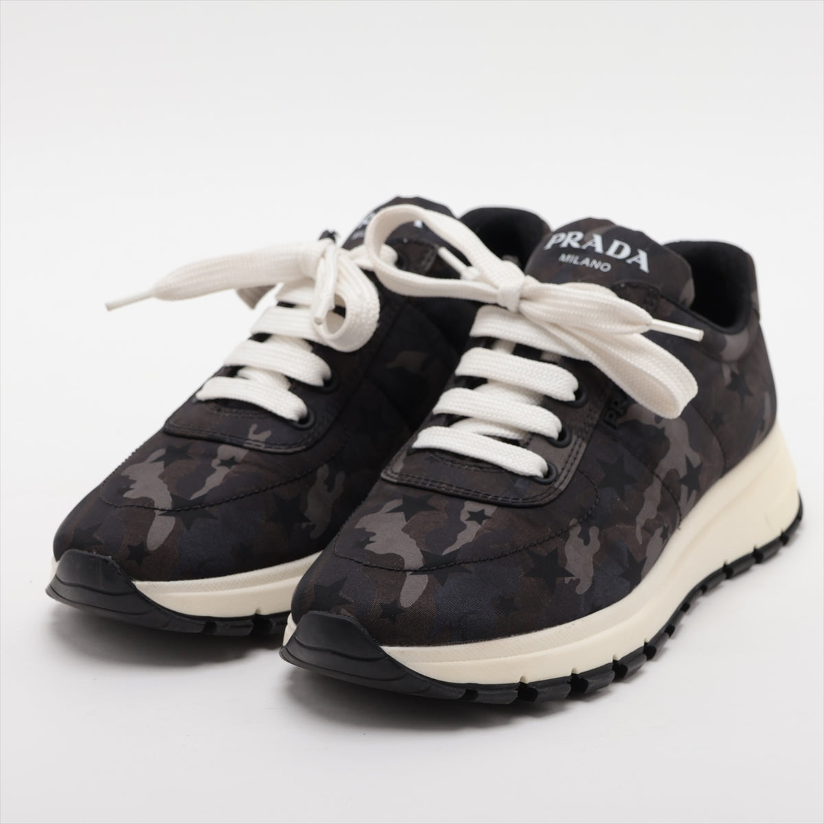 Prada Fabric Sneakers EU36 1/2 Ladies' Camouflage Star There is a bag