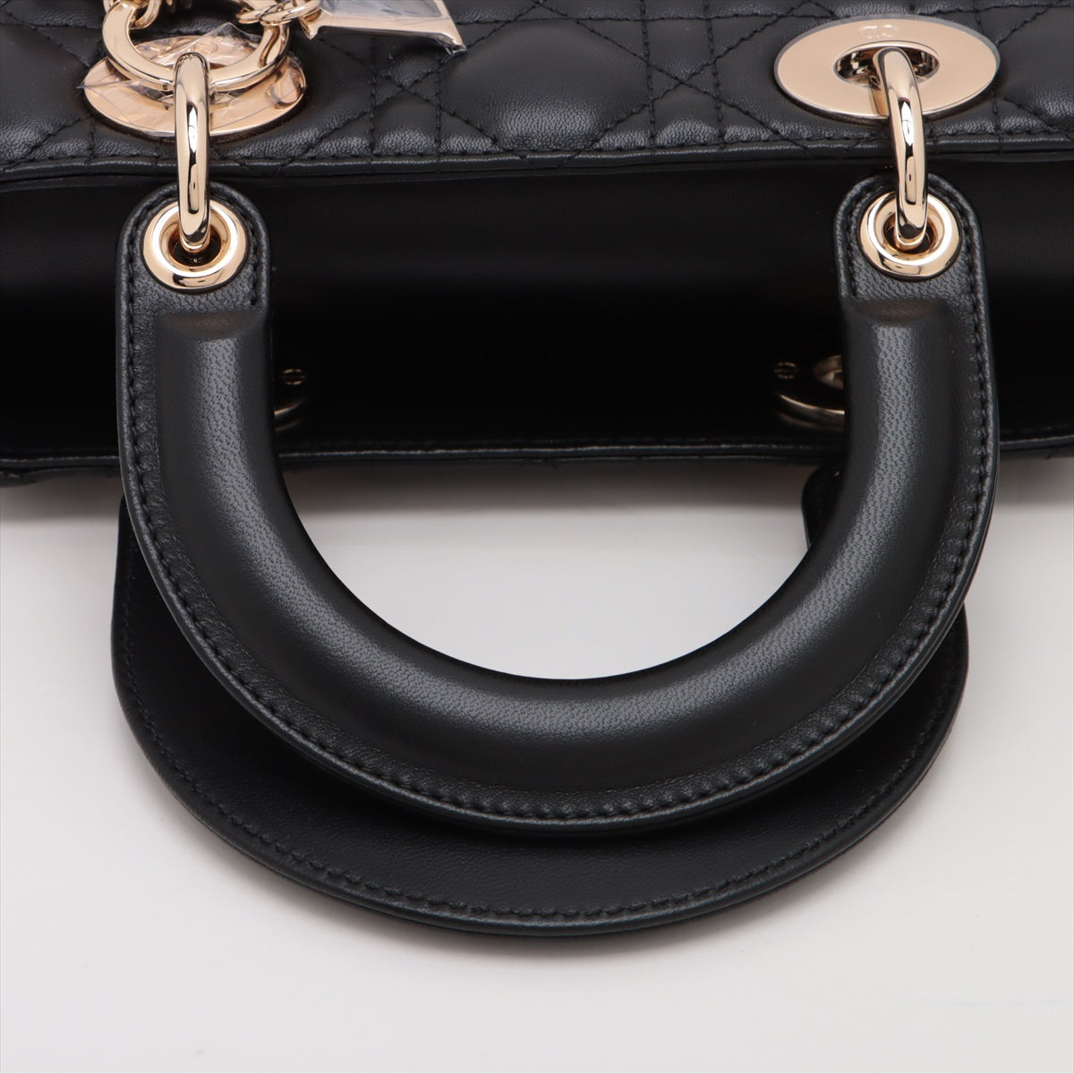 Christian Dior My Lady Dior Cannage Leather 2way handbag Black