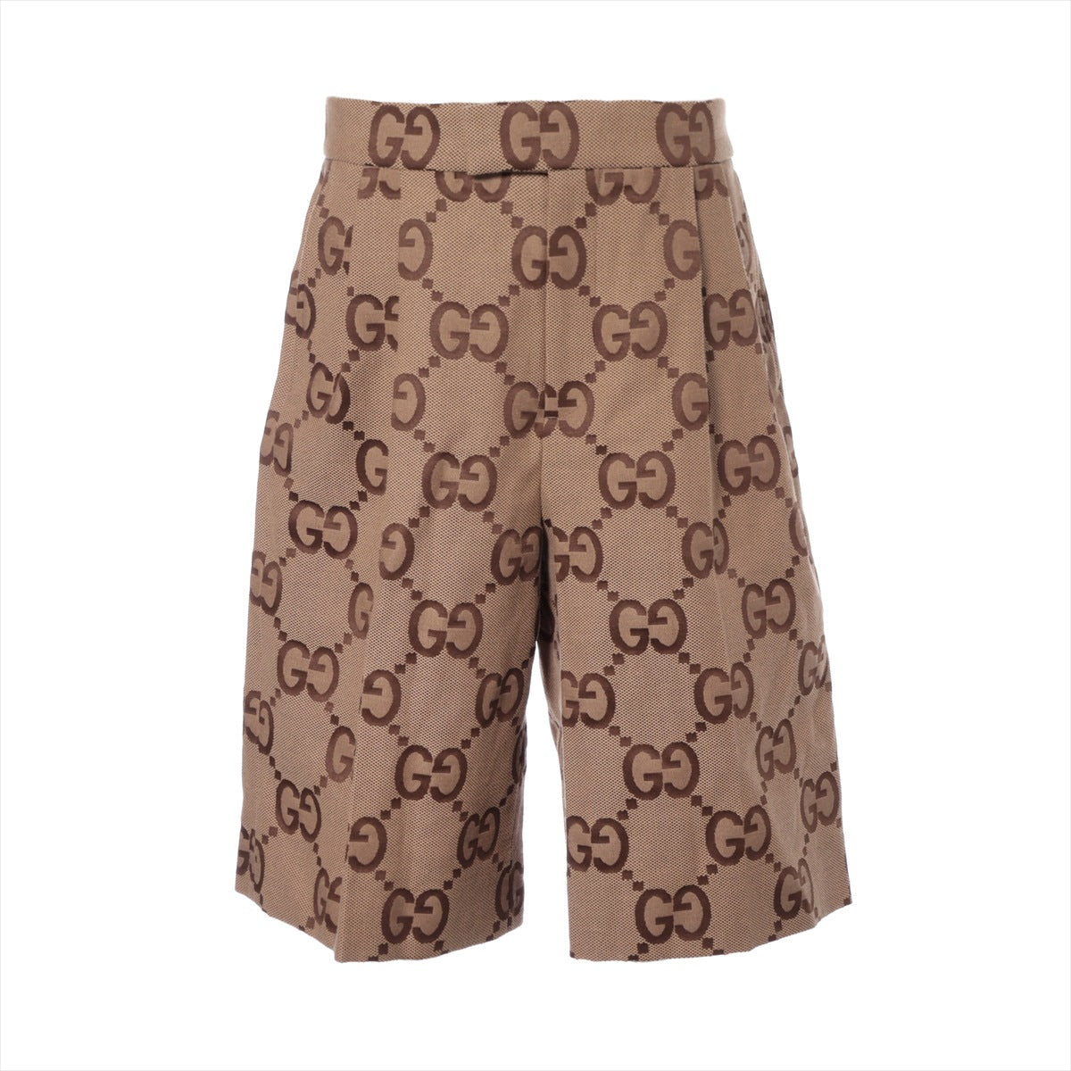 Gucci Jumbo GG Cotton & polyester Short pants 48 Men's Brown  673181