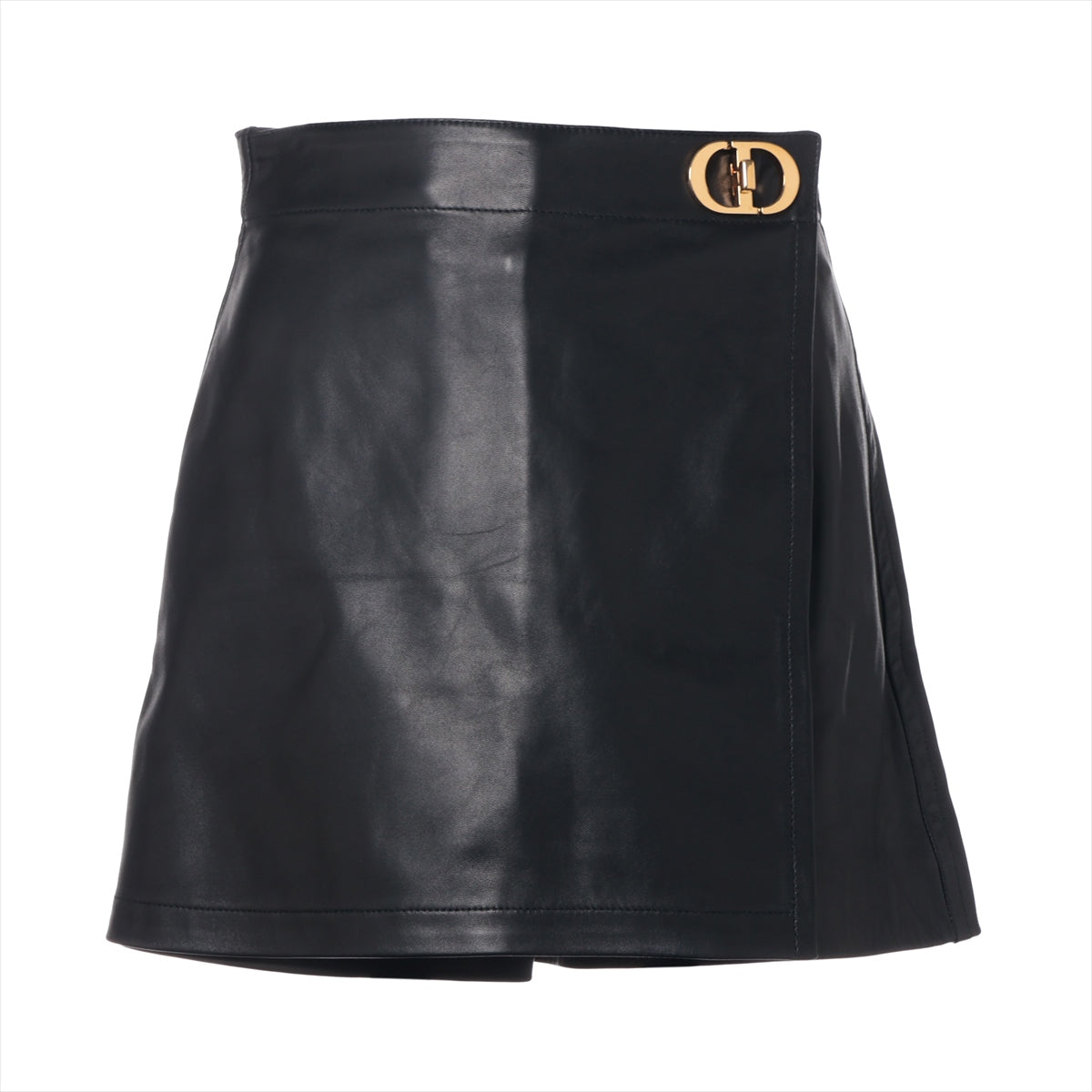 Christian Dior Lam Short pants I38 Ladies' Black  045P45AL015 CD buckle
