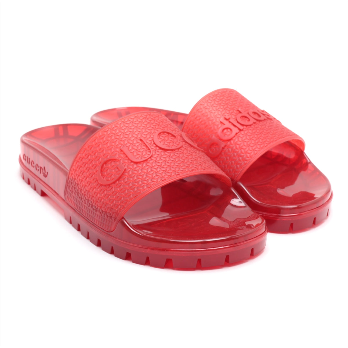 Gucci x adidas Adiletta Rubber Sandals 7 Men's Red box There is a storage bag
