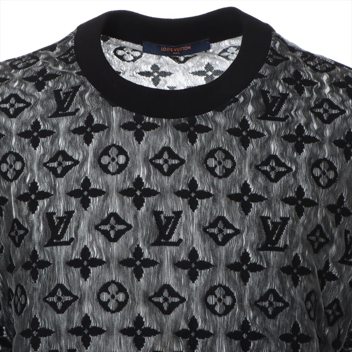 Louis Vuitton Cotton & nylon T-shirt L Men's Black  RM222 Monogram