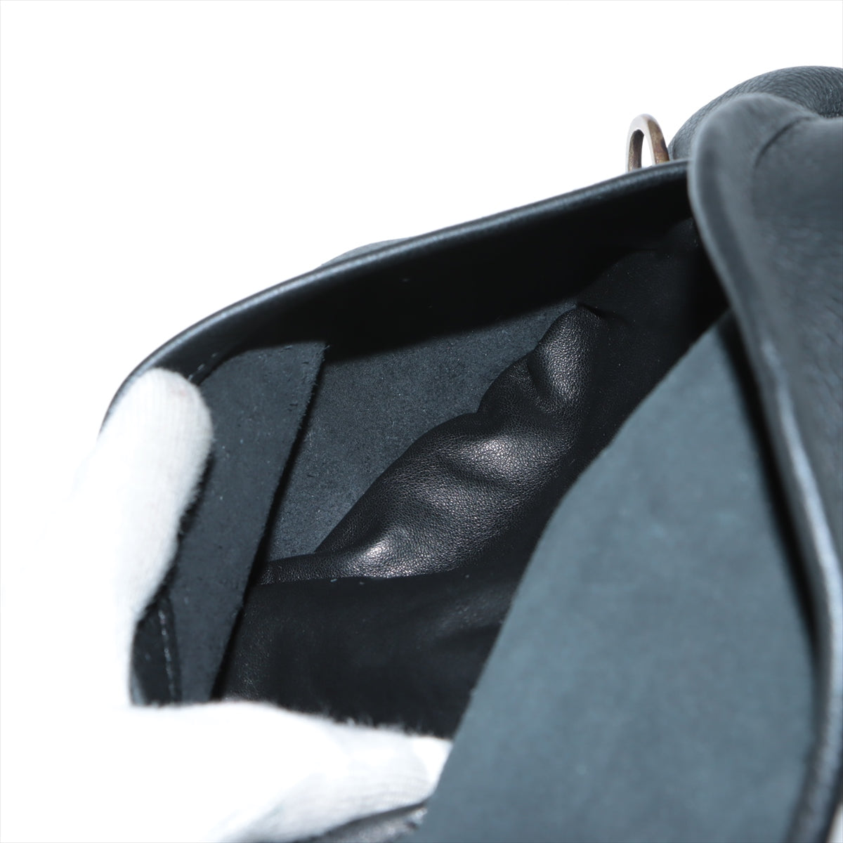Chrome Hearts Snat Pack Waist bag Leather & 925 Black × Silver Large Gunslinger
