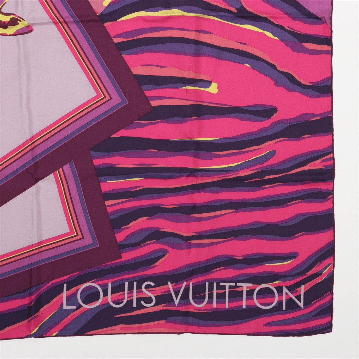Louis Vuitton 400505 Scarf Silk Purple