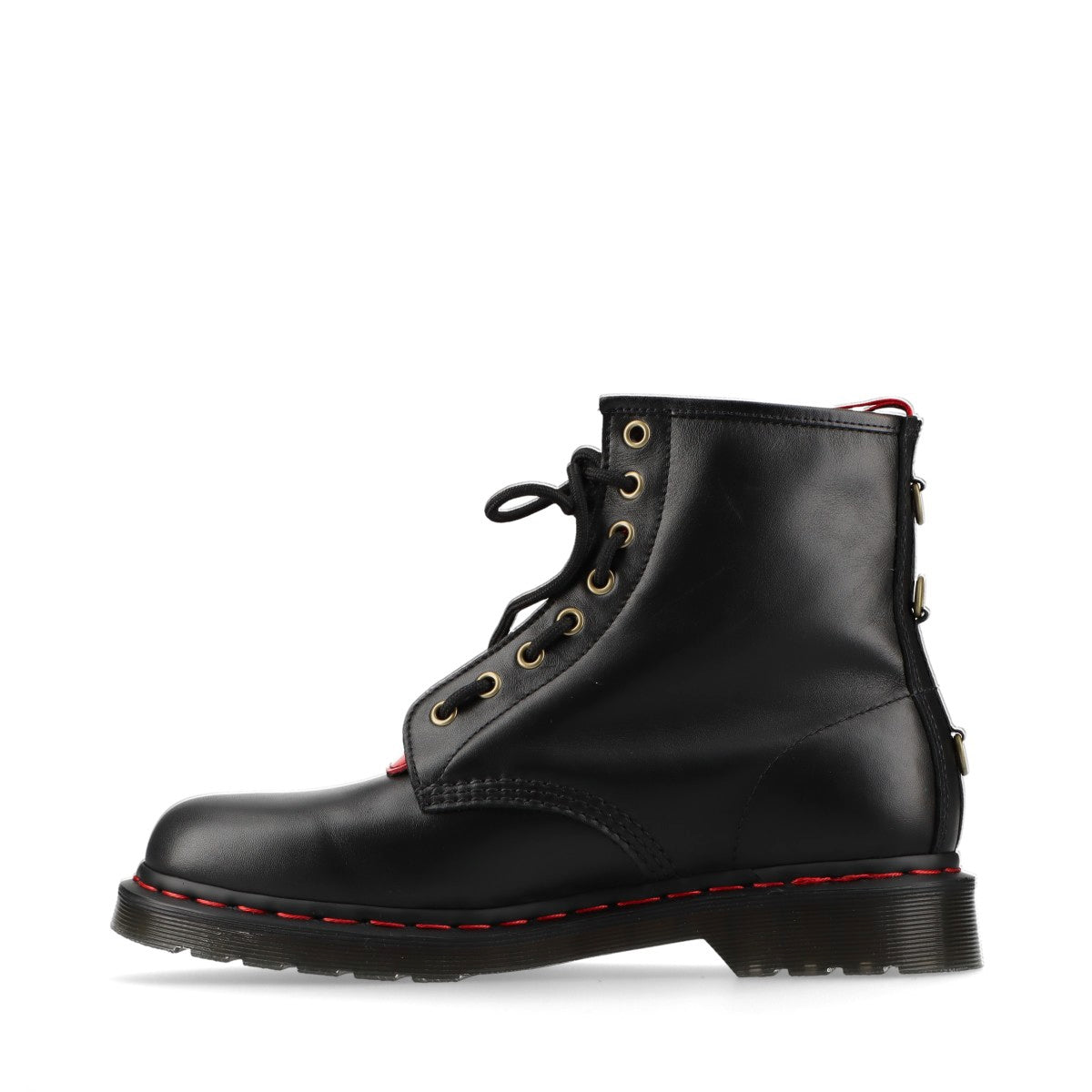 Dr. Martens Leather Short Boots UK8 Men's Black x red YEAR OF THE RABBIT 1460