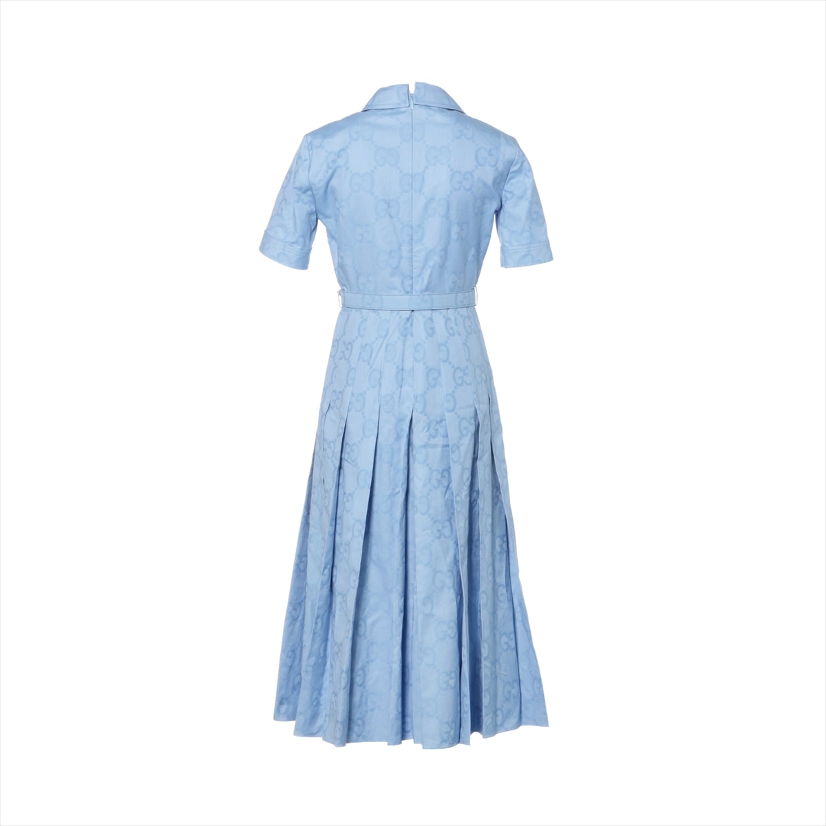 Gucci GG Cotton Dress 38 Ladies' Blue  741057 poplin midi dress