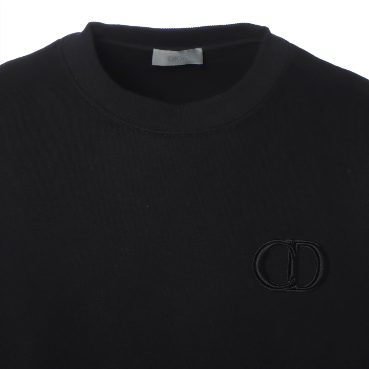 DIOR Cotton & Rayon Basic knitted fabric XL Men's Black  113J699A0531