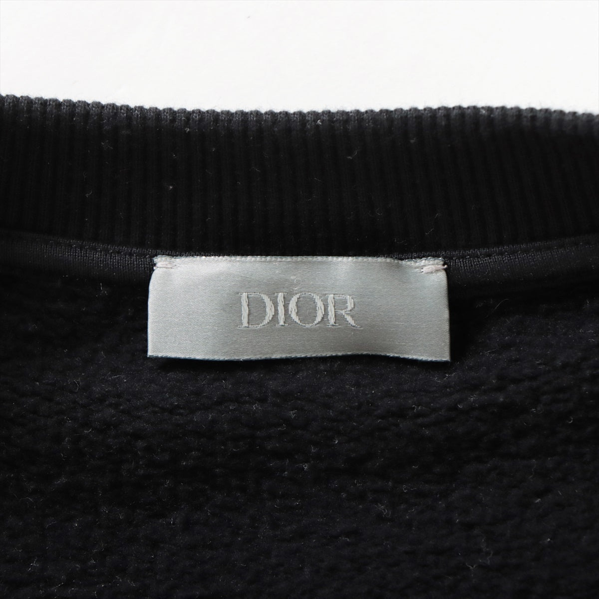 DIOR Cotton & Rayon Basic knitted fabric XL Men's Black  113J699A0531