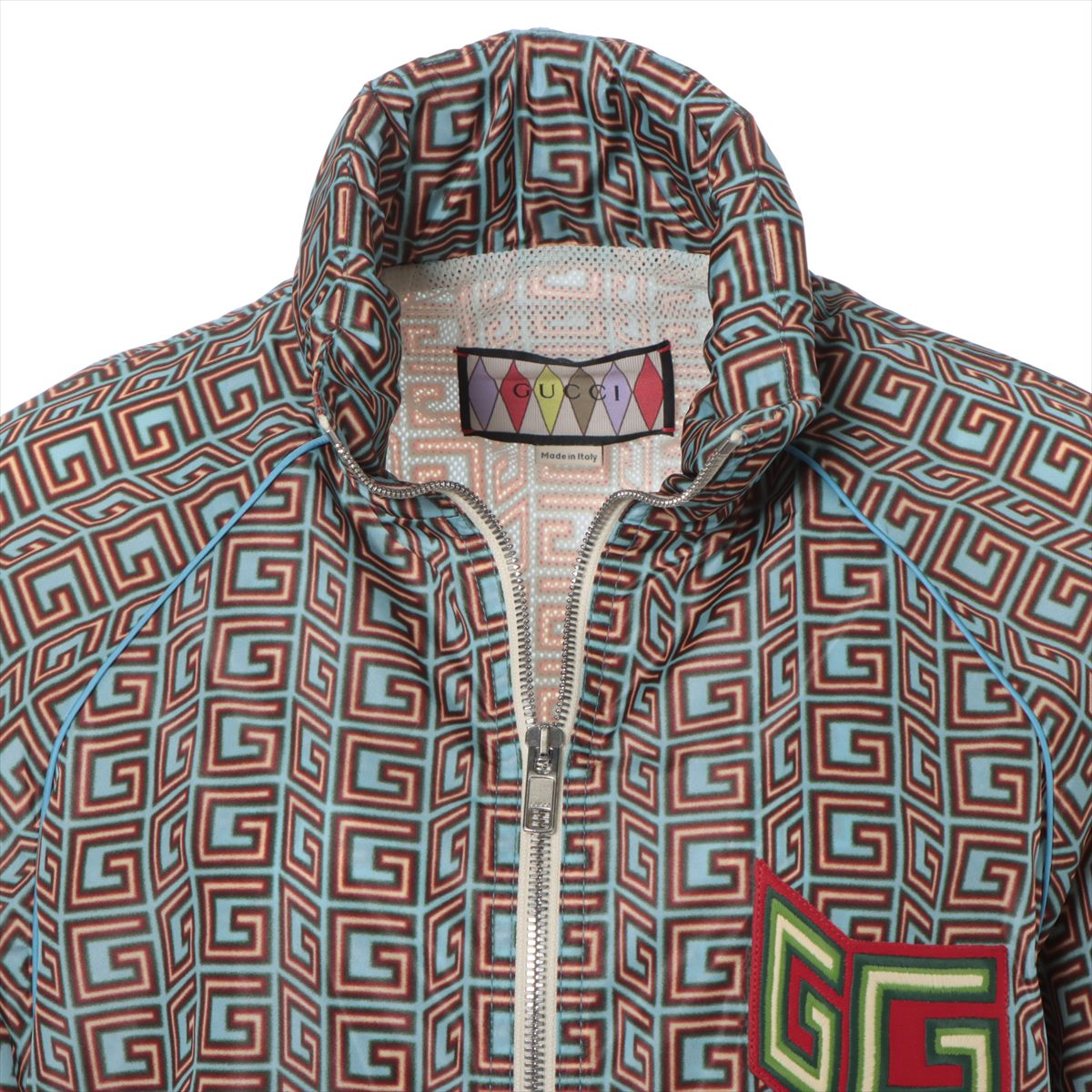 Gucci Polyester & Nylon Nylon Jacket 38 Ladies' Multicolor  Lovelight square g 703383
