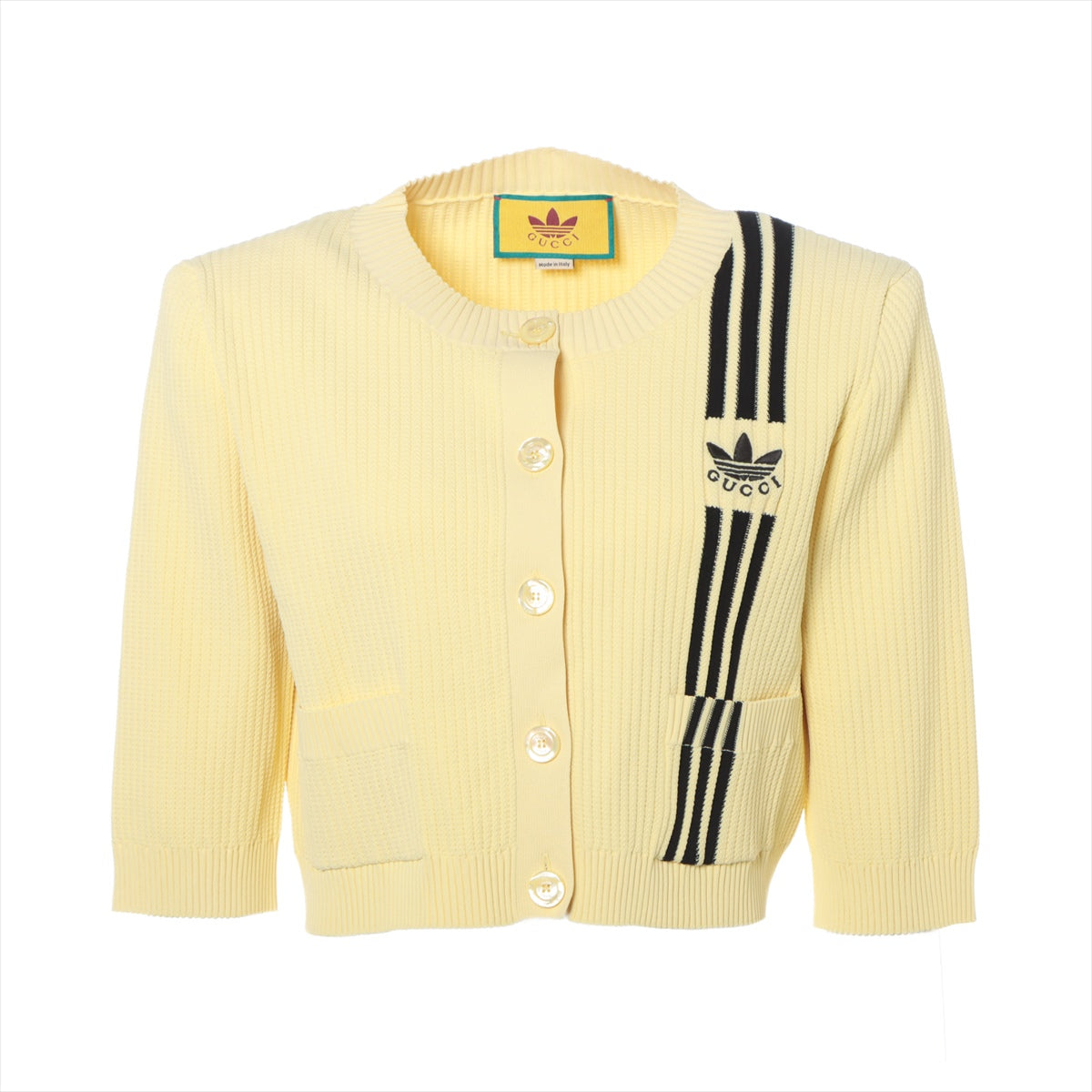 Gucci x adidas Polyester × Rayon Cardigan L Ladies' Yellow  693785