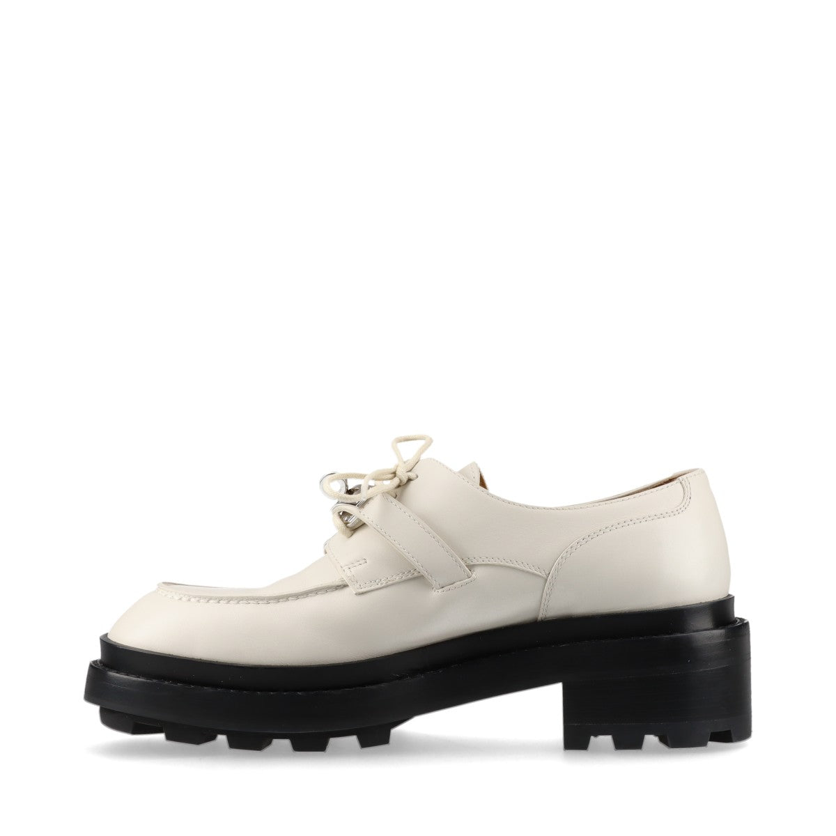 Hermès Fast Leather Leather shoes EU37 Ladies' Ivory Kelly Metal Fittings