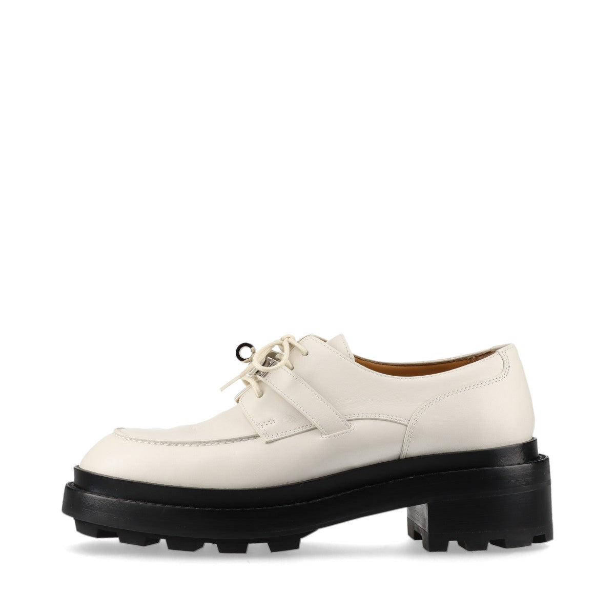Hermès Fast Leather Leather shoes EU37 Ladies' Ivory Kelly Metal Fittings