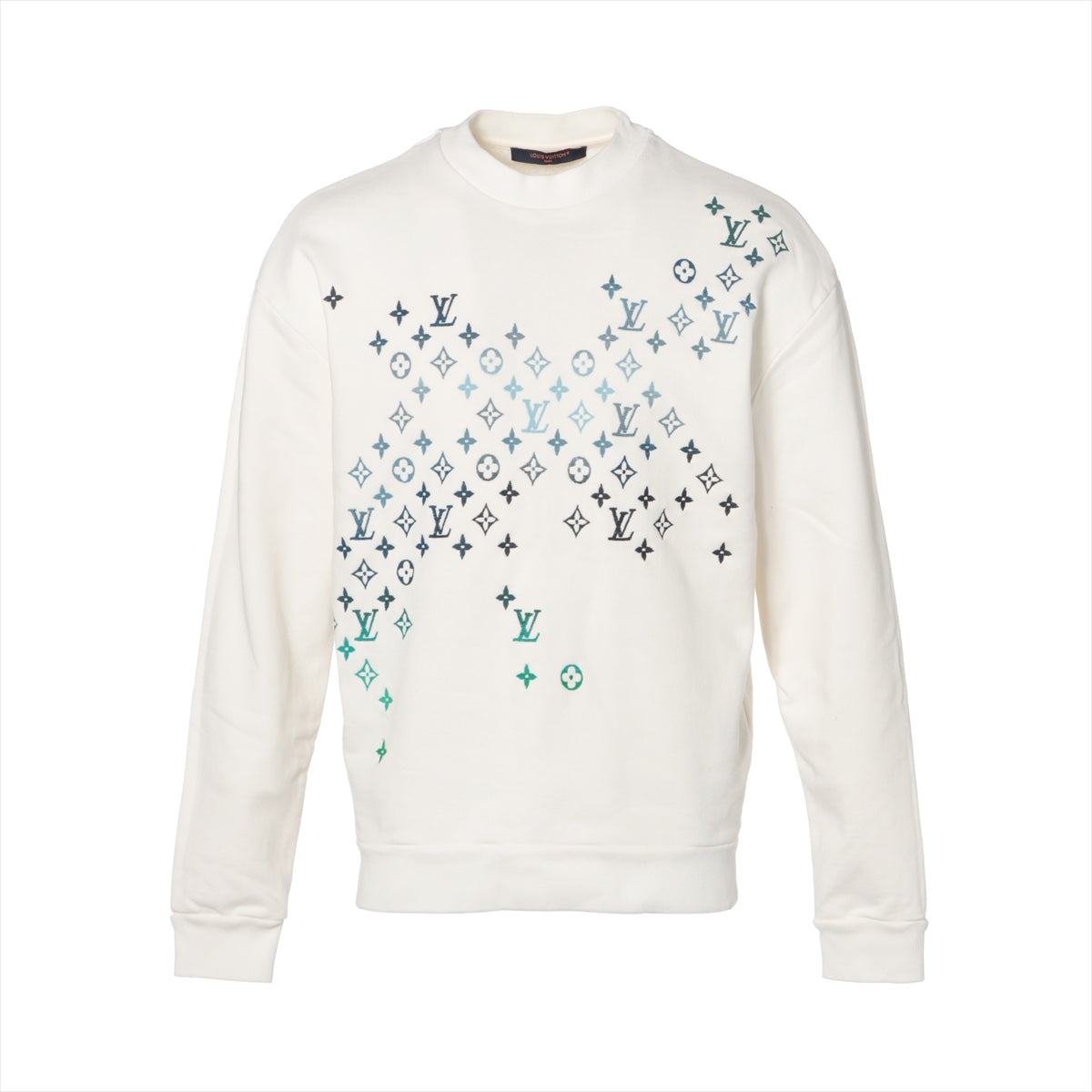 Louis Vuitton 24SS Cotton Basic knitted fabric XS Men's White  RM241M Monogram 1AFBWA