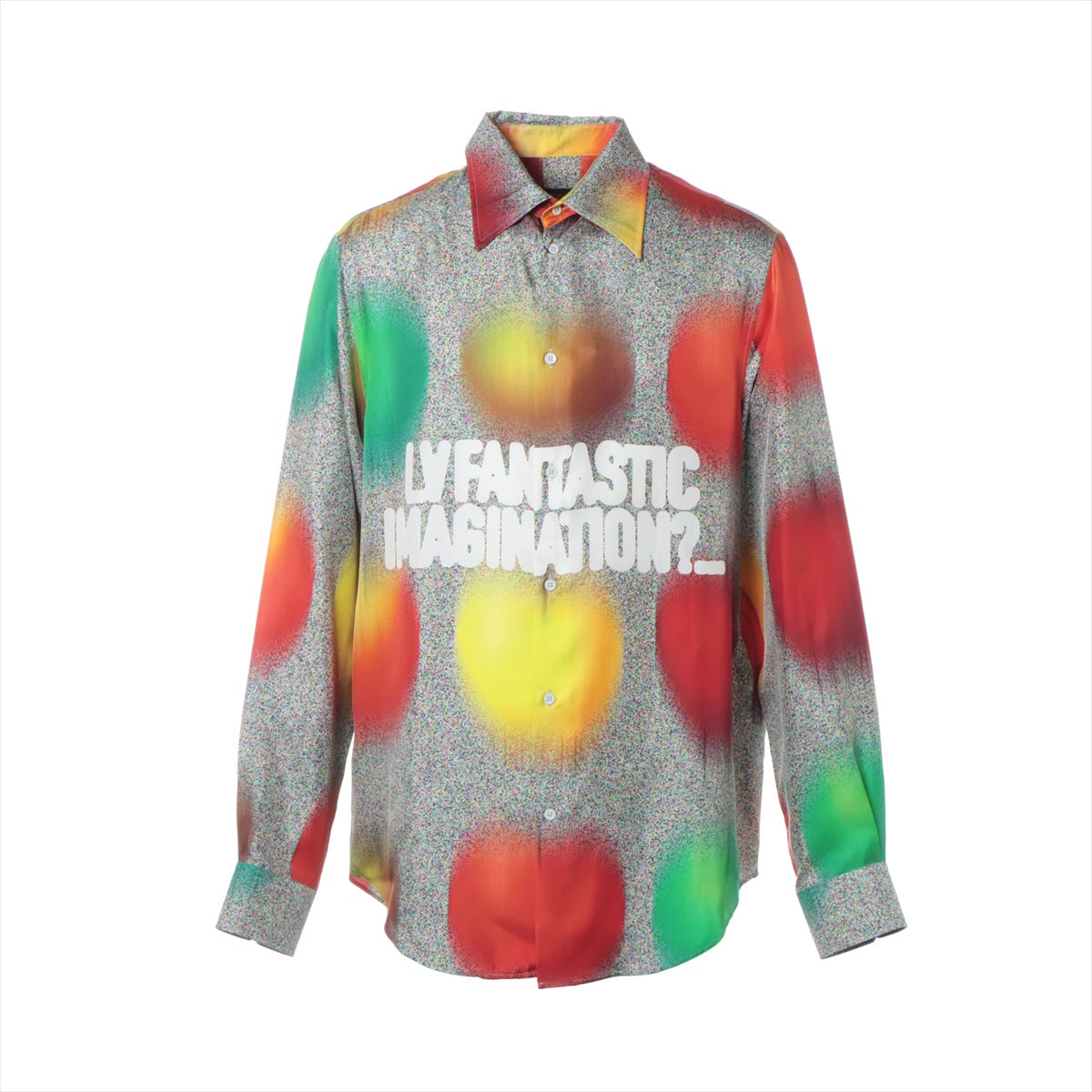 Louis Vuitton 23AW Silk Shirt M Men's Multicolor  RM232 printed long sleeve silk shirt